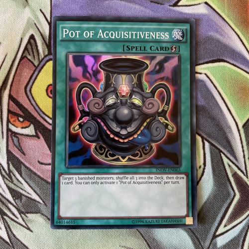 INOV-EN065 Pot Of Acquisitveness Super Rare UNL Edition NM YuGiOh Card