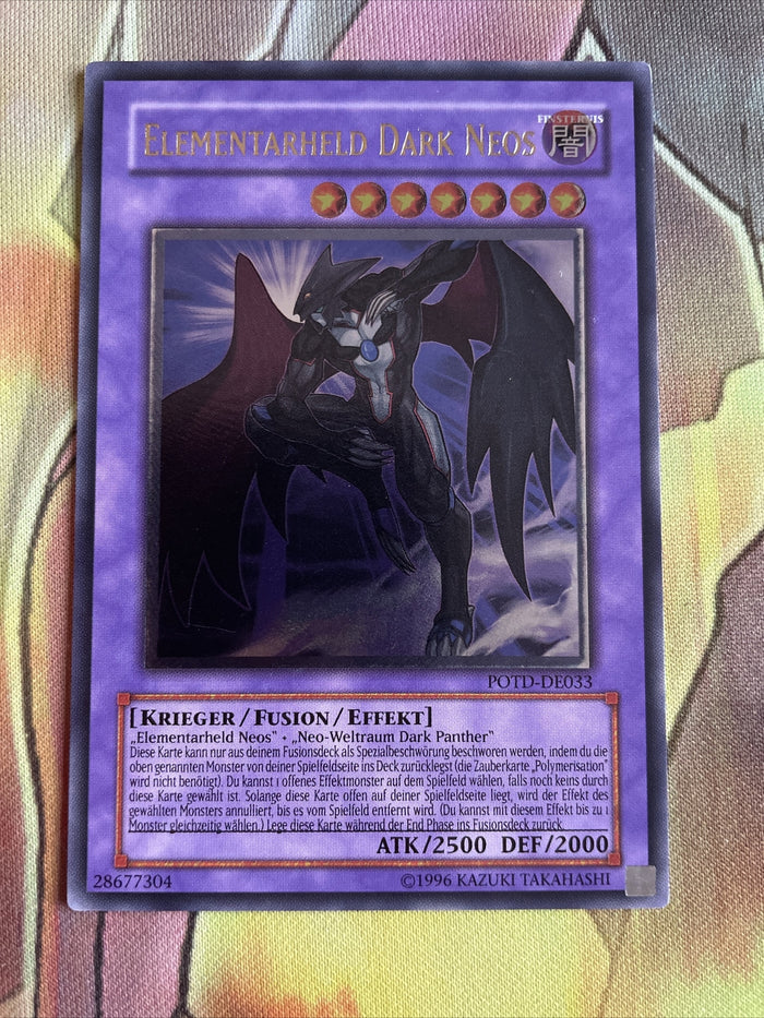 POTD-DE033 Elemental Hero Dark Neos Ultimate Rare Near Mint GERMAN Yugioh