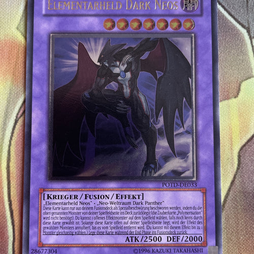 POTD-DE033 Elemental Hero Dark Neos Ultimate Rare Near Mint GERMAN Yugioh