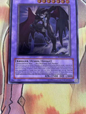 POTD-DE033 Elemental Hero Dark Neos Ultimate Rare Near Mint GERMAN Yugioh (back)