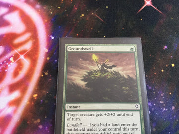 1x GROUNDSWELL Worldwake/Duel Deck Excellent Magic MTG (back)