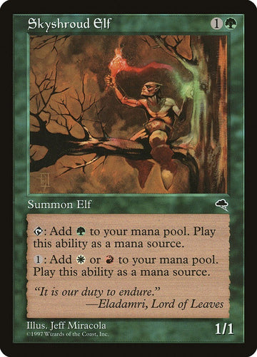 Skyshroud Elf - Tempest Excellent Magic MTG