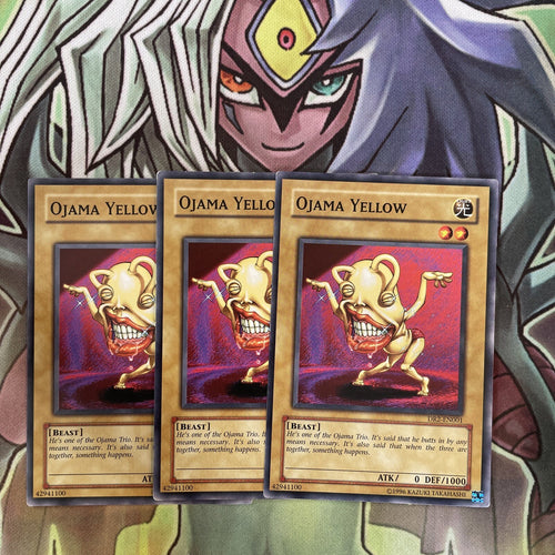 DR2-EN001 x3 Ojama Yellow Common Excellent Condition Yugioh