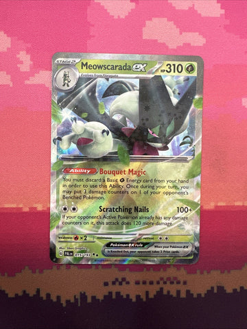 Pokemon Card Meowscarada ex 015/193 Double Rare Paldea Evolved NM