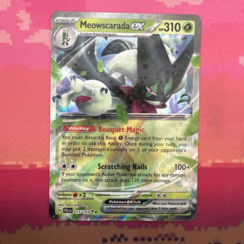 Pokemon Card Meowscarada ex 015/193 Double Rare Paldea Evolved NM