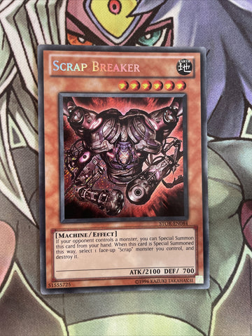 STOR-EN084 Scrap Breaker Secret Rare UNL Edition Near Mint Yugioh