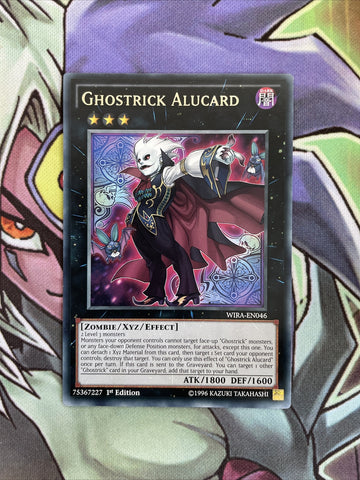 WIRA-EN046 Ghostrick Alucard Rare 1st Edition NM Yugioh Card