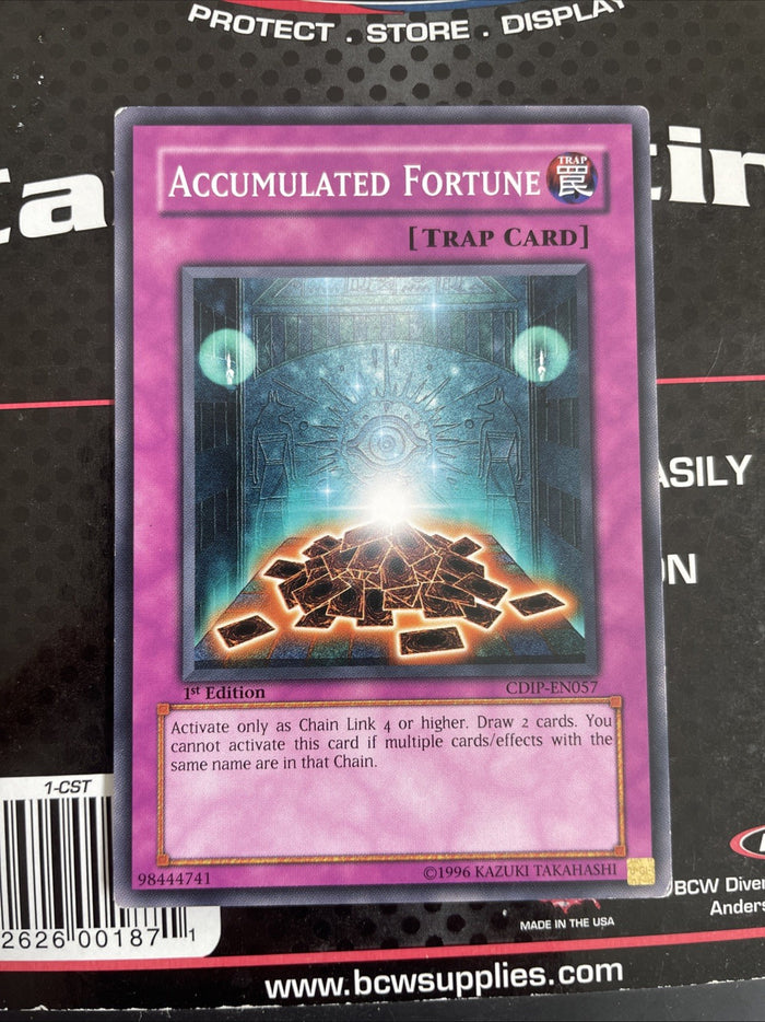 CDIP-EN057 Accumulated Fortune Common 1st edition NM Condition Yugioh Card