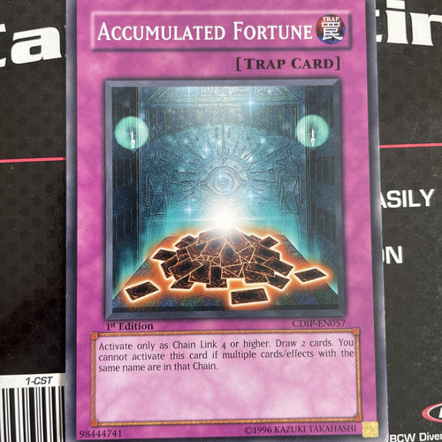 CDIP-EN057 Accumulated Fortune Common 1st edition NM Condition Yugioh Card