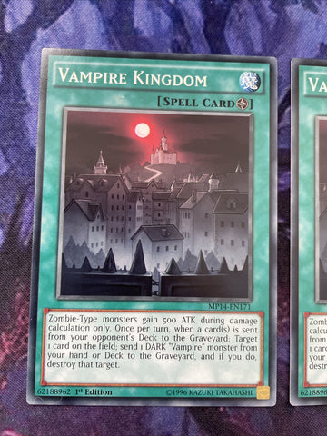 MP14-EN171 x3 Vampire Kingdom Common 1st Edition NM Yugioh (back)
