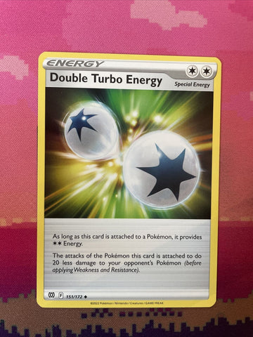 Pokemon Card Double Turbo Energy Brilliant Stars Uncommon 151/172 NM