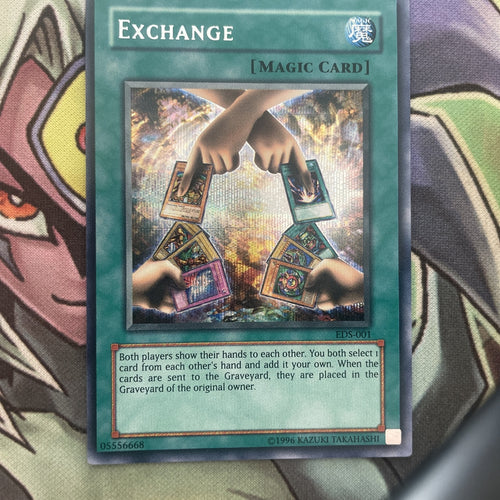 EDS-001 Exchange Secret Rare Unl Edition NM Yugioh Card