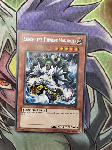 DL09-EN009 Zaborg The Thunder Monarch Grey Rare Unl Edition NM Yugioh Card