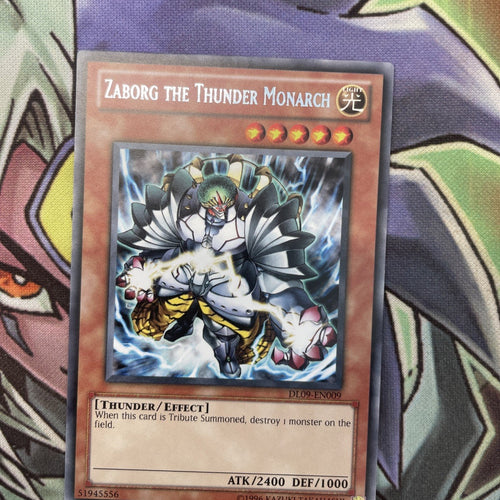 DL09-EN009 Zaborg The Thunder Monarch Grey Rare Unl Edition NM Yugioh Card