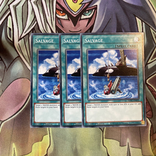 SDFC-EN032 x3 Salvage Common Excellent Condition Yugioh