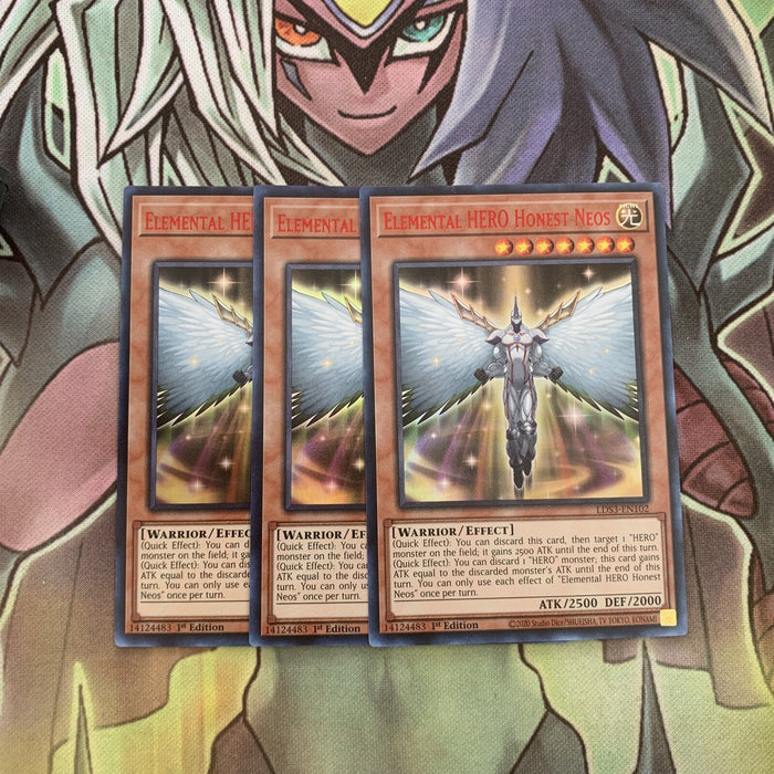 LDS3-EN102 x3 Elemental HERO Honest Neos Varying Colours Ultra Excellent Yugioh