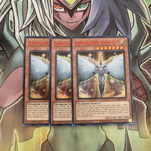 LDS3-EN102 x3 Elemental HERO Honest Neos Varying Colours Ultra Excellent Yugioh