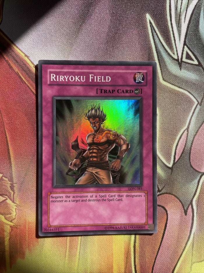 LON-081 Yugioh Riryoku Field Super Rare MP/Played Condition