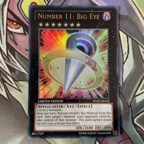 WGRT-EN102 Number 11: Big Eye Ultra Rare Limited Edition NM Yugioh Card