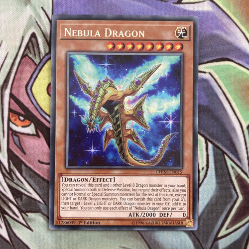 CHIM-EN015 Nebula Dragon Rare Varying Editions NM Yugioh Card