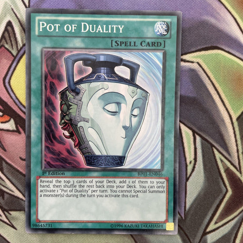 BP01-EN046 Pot Of Duality Starfoil Rare 1st Edition NM Yugioh Card