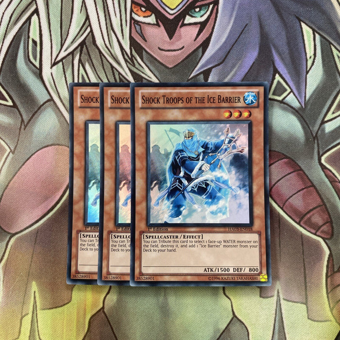 HA03-EN018 x3 Shock Troops of the Ice Barrier Super Excellent Condition Yugioh