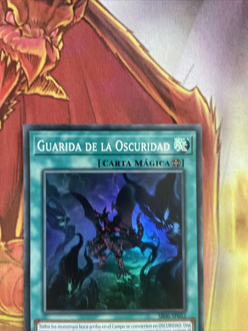 SR06-IT022 YUGIOH LAIR OF DARKNESS SUPER RARE 1ST EDITION NM SPANISH (back)
