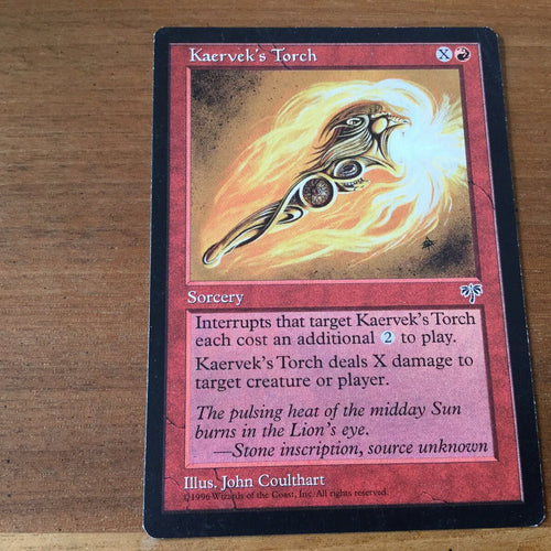 Kaervek's Torch - Mirage! Excellent Magic MTG