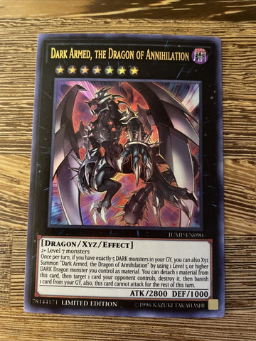YUGIOH DARK ARMED, THE DRAGON OF ANNIHILATION ULTRA RARE JUMP-EN090 LIMITED ED