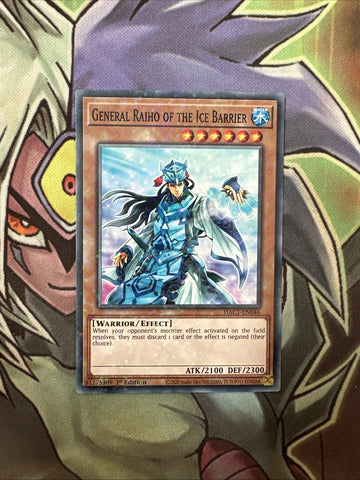 HAC1-EN046 General Raiho Of The Ice Barrier Duel Terminal Holo 1st Ed NM Yugioh