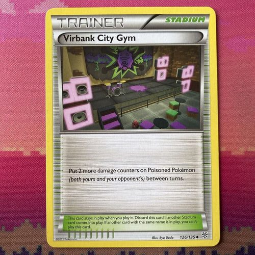Pokemon Card Virbank City Gym Plasma Storm Uncommon 126/135 Near Mint