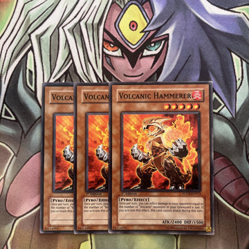 FOTB-EN013 x3 Volcanic Hammerer Common Excellent Condition Yugioh