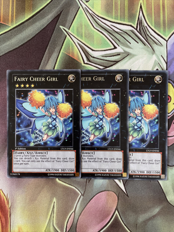 LTGY-EN046 x3 Fairy Cheer Girl Common Playset Yugioh