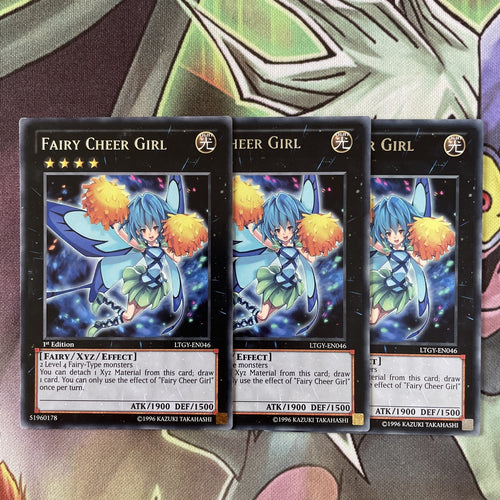 LTGY-EN046 x3 Fairy Cheer Girl Common Playset Yugioh