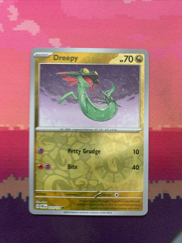 Pokemon Card Dreepy Prismatic Evolutions Reverse Holo 071/131 Near Mint