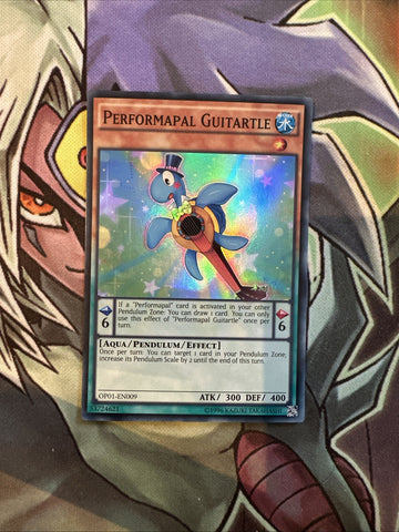 OP01-EN009 Performapal Guitartle Supe Rare Unl Edition NM Yugioh Card