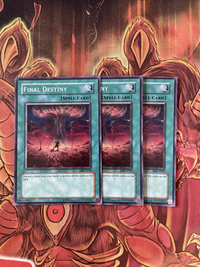 MRL-035 x3 Yugioh Final Destiny Playset