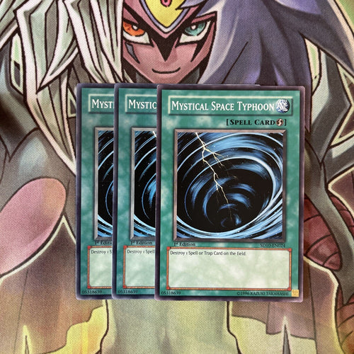 SD10-EN024 x3 Mystical Space Typhoon Common Excellent Condition Yugioh