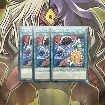 OP17-EN023 x3 Painful Decision Common Excellent Condition Yugioh