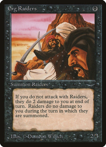Erg Raiders - Arabian Nights Excellent Magic MTG