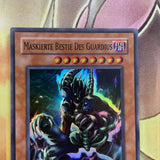 TAEV-ENSE1 Masked Beast Des Gardius, Limited Edition Yugioh Card, Super GERMAN