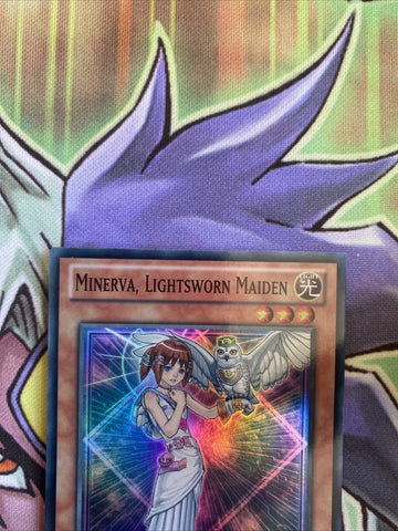 SDLI-EN002 Minerva, Lightsworn Maiden Super Rare 1st Edition NM Yugioh Card (back)