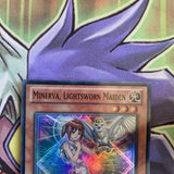 SDLI-EN002 Minerva, Lightsworn Maiden Super Rare 1st Edition NM Yugioh Card