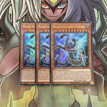 LED7-EN016 x3 Meklord Astro Dragon Triskelion Ultra Excellent Condition Yugioh