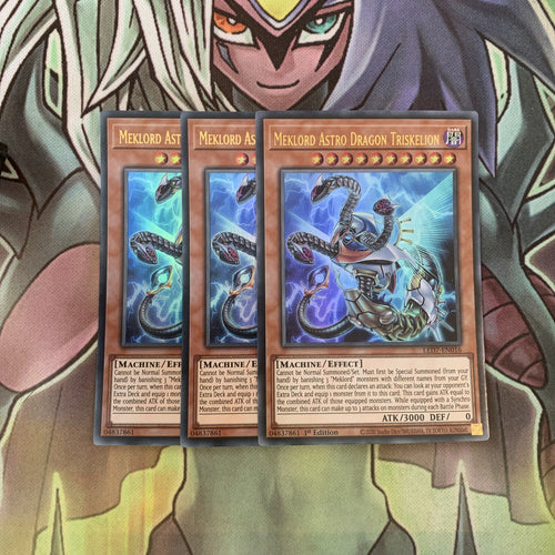 LED7-EN016 x3 Meklord Astro Dragon Triskelion Ultra Excellent Condition Yugioh