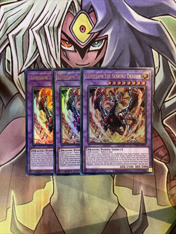 SDAZ-EN042 x3 Lubellion the Searing Dragon Ultra Rare Excellent Condition Yugioh