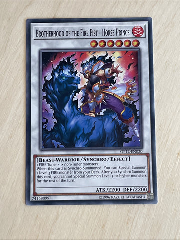 OP12-EN020 BROTHERHOOD OF THE FIRE FIST - HORSE PRINCE COMMON YUGIOH