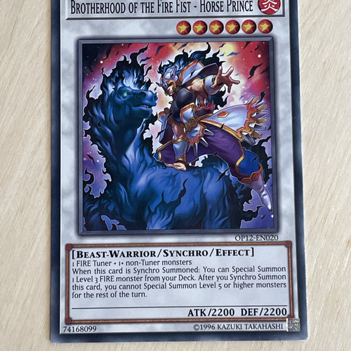 OP12-EN020 BROTHERHOOD OF THE FIRE FIST - HORSE PRINCE COMMON YUGIOH