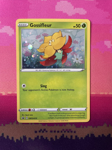 Pokemon Card Gossifleur SWSH010 Cosmo Holo Rare Black Star Promo NM