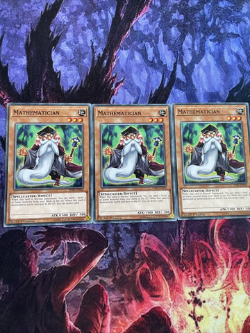 SDSH-EN020 x3 Mathematician | 1st Edition Common Card YuGiOh TCG Shaddll